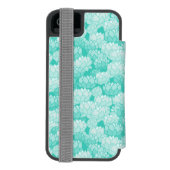 Lotus-Muster 2 Incipio iPhone Geldbeutel-Hülle (Folio Rückseite)