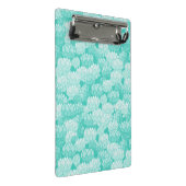 Lotus-Muster 2 Mini Klemmbrett (Schrägansicht)