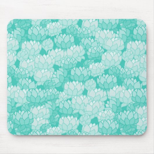 Lotus-Muster 2 Mousepad (Vorne)
