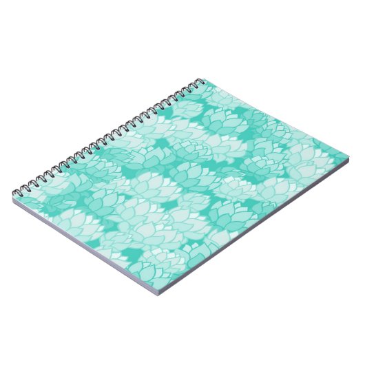 Lotus-Muster 2 Notizblock (Linke Seite)