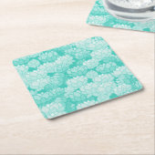 Lotus-Muster 2 Rechteckiger Pappuntersetzer (angewinkelt)