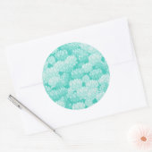 Lotus-Muster 2 Runder Aufkleber (Umschlag)