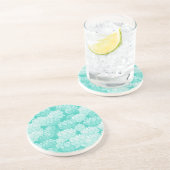 Lotus-Muster 2 Sandstein Untersetzer (Seite)