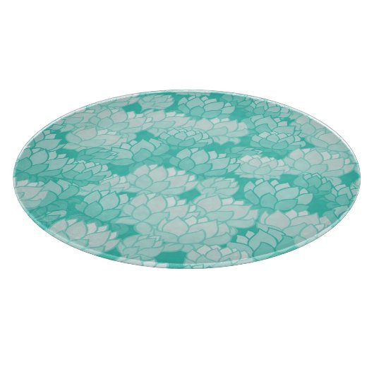 Lotus-Muster 2 Schneidebrett (Ecke)