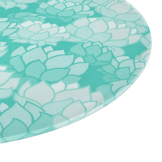 Lotus-Muster 2 Schneidebrett (Ecke)