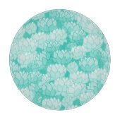 Lotus-Muster 2 Schneidebrett (Vorderseite)