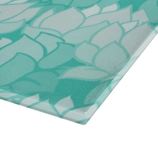 Lotus-Muster 2 Schneidebrett (Ecke)