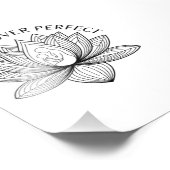 Lotus-Mutter-Kind-Geschenk-Mantra-Kunst Fotodruck (Ecke)
