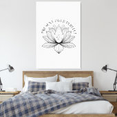 Lotus-Mutter-Kind-Geschenk-Mantra-Kunst Leinwanddruck (Insitu (Schlafzimmer))