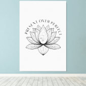 Lotus-Mutter-Kind-Geschenk-Mantra-Kunst Leinwanddruck (Insitu (Holzboden))