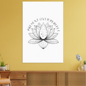 Lotus-Mutter-Kind-Geschenk-Mantra-Kunst Leinwanddruck (Insitu (Wohnzimmer))