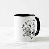 Lotus-Mutter-Kind-Geschenk-Mantra-Kunst Tasse (VorderseiteRechts)