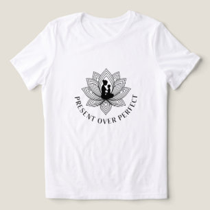 Lotus-Mutter-Kind-Geschenk-Mantra-Kunst Tri-Blend Shirt