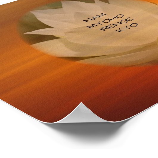 Lotus "Nam Myoho Renge" Kyo Poster (Ecke)