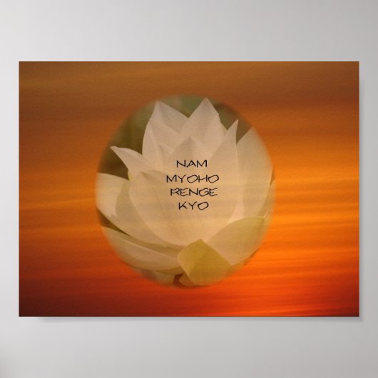 Lotus "Nam Myoho Renge" Kyo Poster (Vorne)