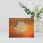Lotus "Nam Myoho Renge Kyo" SGI Buddhistische Post Postkarte (Stehend Vorderseite)