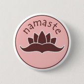 Lotus Namaste Button (Vorderseite)