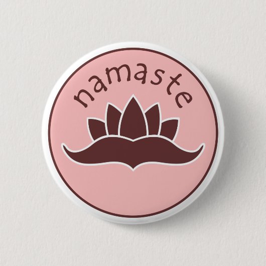 Lotus Namaste Button (Vorderseite)