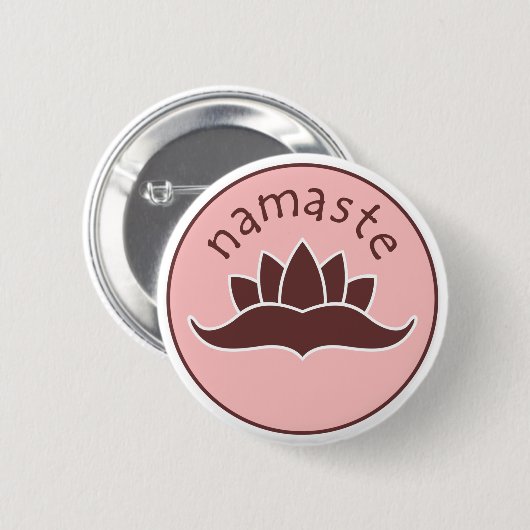 Lotus Namaste Button (Vorne & Hinten)