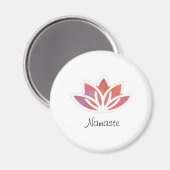 Lotus Namaste Magnet (Vorderseite/Rückseite)