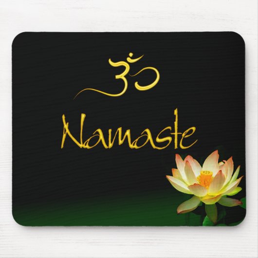 Lotus Namaste mousepad mit om (Vorne)