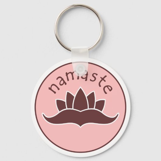 Lotus Namaste Schlüsselanhänger (Vorderseite)