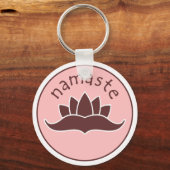 Lotus Namaste Schlüsselanhänger (Vorderseite)