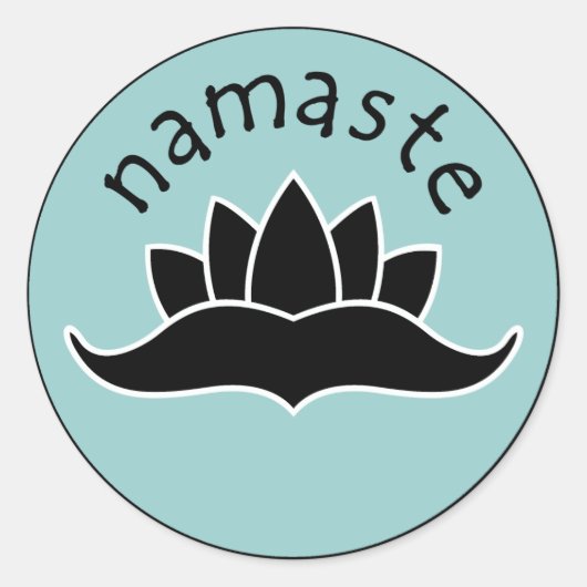 Lotus Namaste Stickers (Vorderseite)