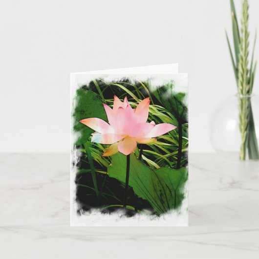 Lotus Notecard Dankeskarte (Vorderseite)