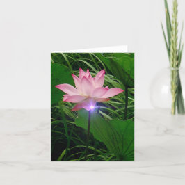 Lotus Notecard Dankeskarte