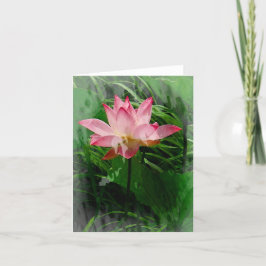 Lotus Notecard Dankeskarte