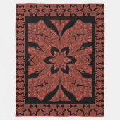 Lotus of the Desert Snow Fleece Blanket (Vorderseite)