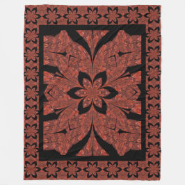Lotus of the Desert Snow Fleece Blanket