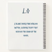Lotus of the Oceans Notebook Notizblock (Rückseite)