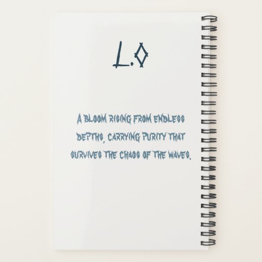 Lotus of the Oceans Planner Planer (Rückseite)