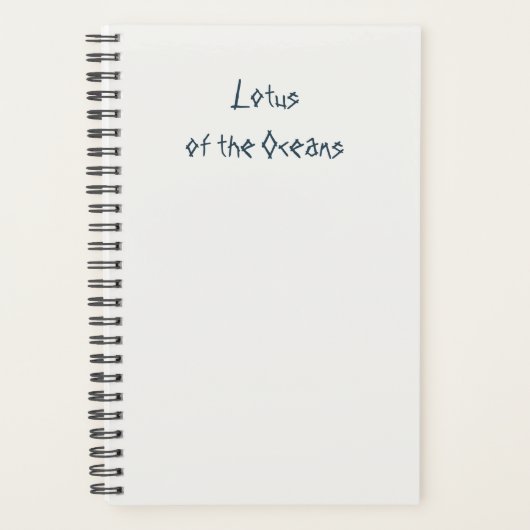 Lotus of the Oceans Planner Planer (Vorderseite)