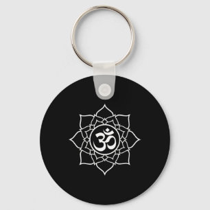 Lotus Ohm Om Symbol Yoga Anfänger Meditation Desi Schlüsselanhänger
