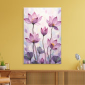 Lotus – Oil Painting Leinwanddruck (Insitu (Wohnzimmer))