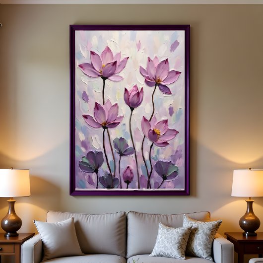 Lotus – Oil Painting Wandteppich