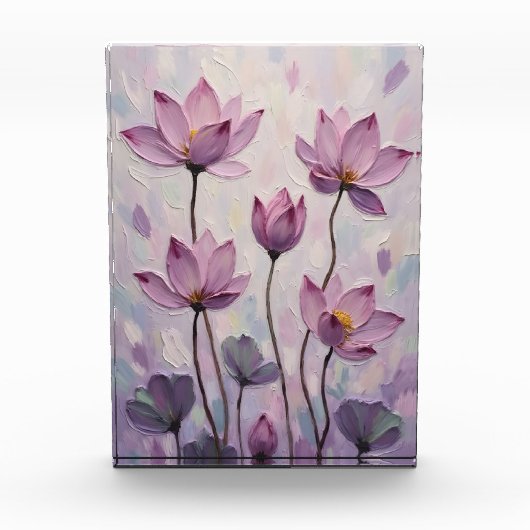 Lotus – Ölmalerei Fotoblock (Vorderseite)