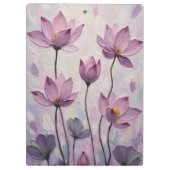 Lotus – Ölmalerei Klemmbrett (Rückseite)