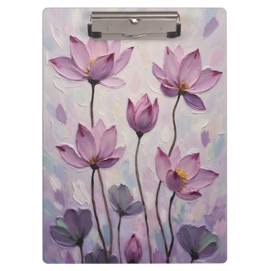 Lotus – Ölmalerei Klemmbrett (Vorderseite)