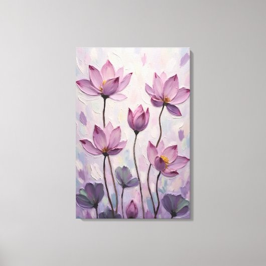 Lotus – Ölmalerei Leinwanddruck (Vorderseite)