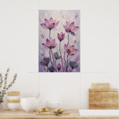Lotus – Ölmalerei Poster (Küche)