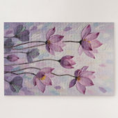 Lotus – Ölmalerei Puzzle (Horizontal)