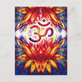 Lotus OM Art Postkarte (Vorderseite)