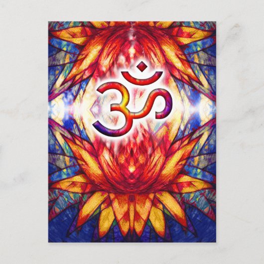 Lotus OM Art Postkarte (Vorderseite)