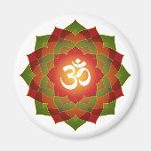 Lotus Om Design Magnet (Vorne)