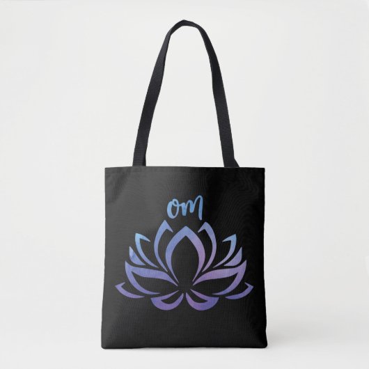 Lotus Om Lila Tasche (Vorderseite)