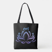 Lotus Om Lila Tasche (Rückseite)